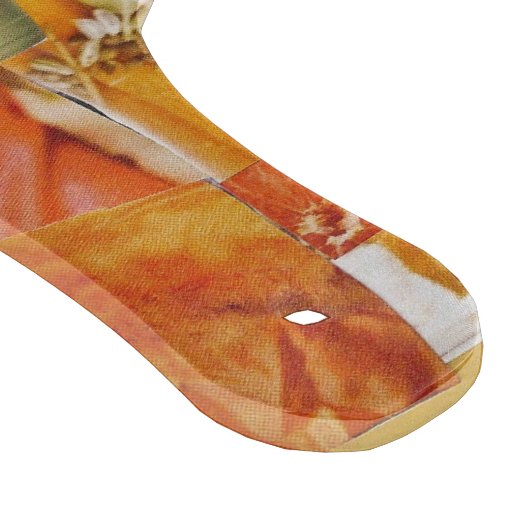 Glass Cutting Board mit lebendiger Orange Schneidebrett (Ecke)