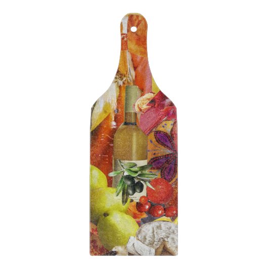 Glass Cutting Board mit lebendiger Orange Schneidebrett (Vorderseite)