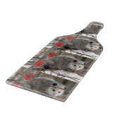 Glass Cutting Board Opossum Natur Schneidebrett (Ecke)
