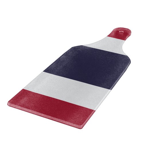 Glass cutting board paddle with flag of Thailand Schneidebrett (Ecke)