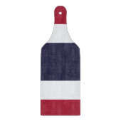 Glass cutting board paddle with flag of Thailand Schneidebrett (Vorderseite)