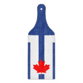 Glass cutting board paddle with flag of Toronto Schneidebrett (Vorderseite)