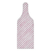 Glass Cutting Board - Pink Stripe Pattern Schneidebrett (Vorderseite)