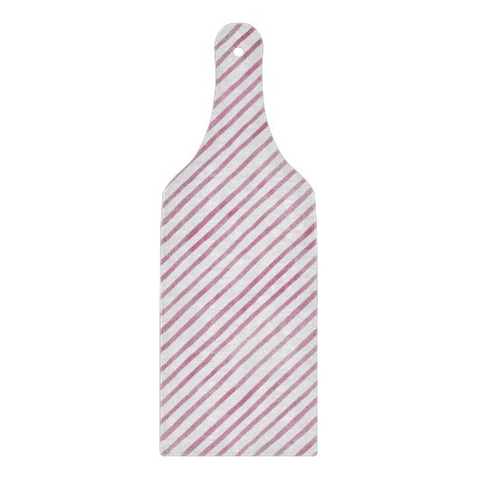 Glass Cutting Board - Pink Stripe Pattern Schneidebrett (Vorderseite)