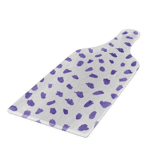 Glass Cutting Board - Purple Pattern Schneidebrett (Ecke)