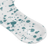 Glass Cutting Board - Teal Splashes & Splatters Schneidebrett (Ecke)