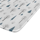 Glass Cutting Board - Winter Pattern Schneidebrett (Ecke)