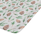 Glass Cutting Board - Winter Pattern Schneidebrett (Ecke)