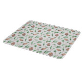 Glass Cutting Board - Winter Pattern Schneidebrett (Ecke)