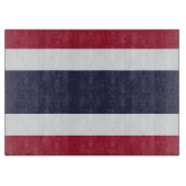 Glass cutting board with Flag of Thailand Schneidebrett (Vorderseite)
