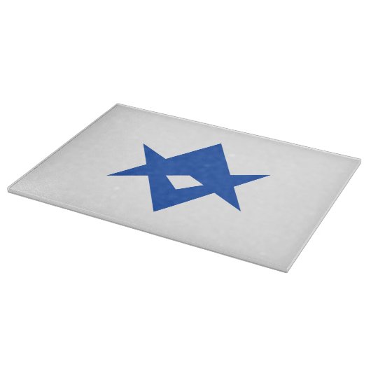 Glass cutting board with Flag of Toyota City Schneidebrett (Ecke)