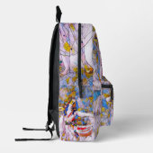 Glass Dancer in fließendem Kleid Bedruckter Rucksack (Links)