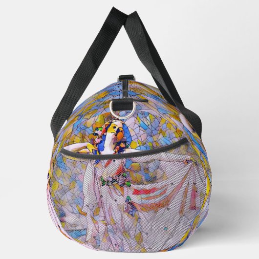 Glass Dancer in fließendem Kleid Duffle Bag (Rechts)