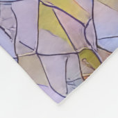 Glass Dancer in fließendem Kleid Fleecedecke (Ecke)