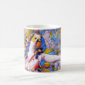 Glass Dancer in fließendem Kleid Kaffeetasse (Mittel)