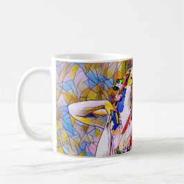 Glass Dancer in fließendem Kleid Kaffeetasse
