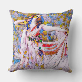 Glass Dancer in fließendem Kleid Kissen