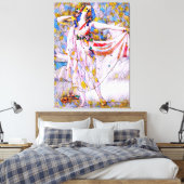 Glass Dancer in fließendem Kleid Leinwanddruck (Insitu (Schlafzimmer))