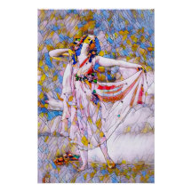 Glass Dancer in fließendem Kleid