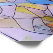 Glass Dancer in fließendem Kleid Poster (Ecke)