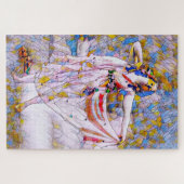 Glass Dancer in fließendem Kleid Puzzle (Horizontal)