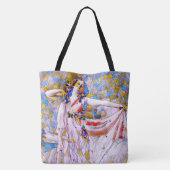 Glass Dancer in fließendem Kleid Tasche (Rückseite)
