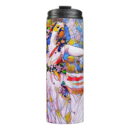 Glass Dancer in fließendem Kleid Thermosbecher