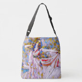 Glass Dancer in fließendem Kleid Tragetaschen Mit Langen Trägern (Rückseite)