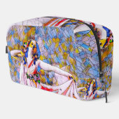 Glass Dancer in fließendem Kleid Waschbeutel (Rechte Ecke)