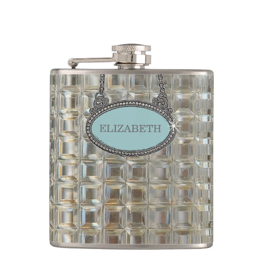 Glass Decanter Look-Wedding Flachmann (Vorderseite)