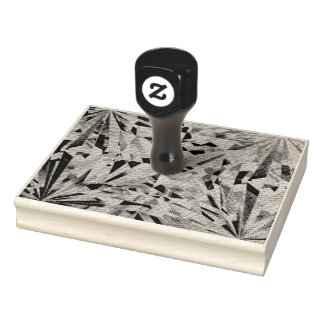 Glass Diamond 4" x 5" Briefmarke Gummistempel