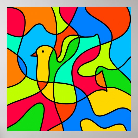 Glass Dove of Peace Poster (Vorne)