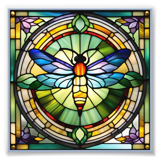 Glass Dragonfly Fotodruck (Vorne)