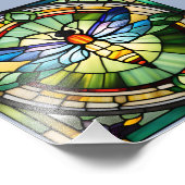 Glass Dragonfly Fotodruck (Ecke)