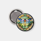 Glass Dragonfly Magnet (Vorderseite/Rückseite)