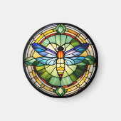Glass Dragonfly Magnet (Vorne)