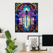 Glass Dragonfly Poster (Heimbüro)
