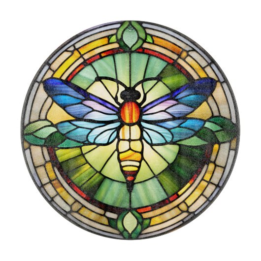 Glass Dragonfly Schneidebrett (Vorderseite)