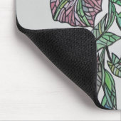 Glass Effect Morning Glory September Geburt Mousepad (Ecke)