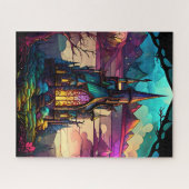 Glass Fairytale Burg, Hübsche Prinzessin Puzzle (Horizontal)