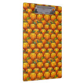 Glass Fall Pumpkin Field Klemmbrett (Rechts)