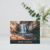 Glass Falls North Carolina Postkarte (Stehend Vorderseite)