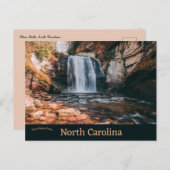Glass Falls North Carolina Postkarte (Vorne/Hinten)