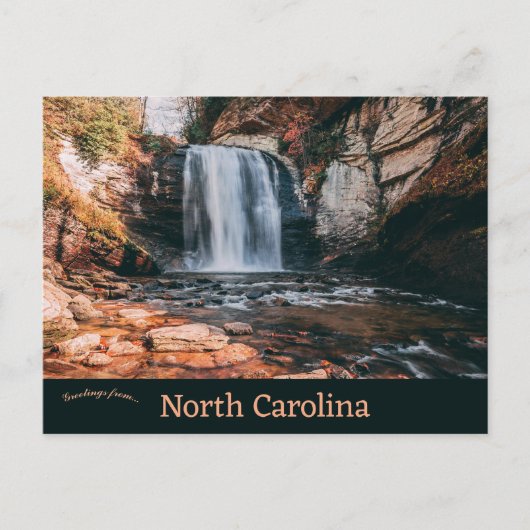Glass Falls North Carolina Postkarte (Vorderseite)