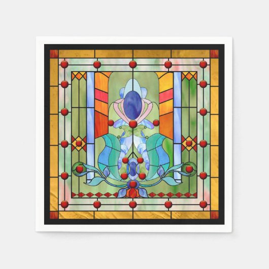 Glass Fantasy Cocktail Napoleon Serviette (Vorderseite)