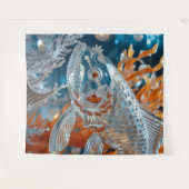 Glass Fish|Clear Koi Fish| Rug - Wandteppich (Vorderseite (Horizontal))