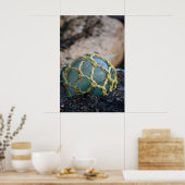 Glass Fishing Float, Vertical Poster (Küche)
