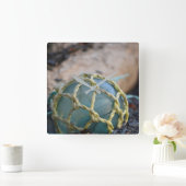 Glass Fishing Float, Vertical Quadratische Wanduhr (Zuhause)