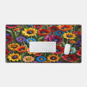 Glass Flower Garden - Desk Mat Schreibtischunterlage (Tastatur & Maus)