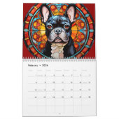 Glass French Bulldog Kalender (Feb 2026)
